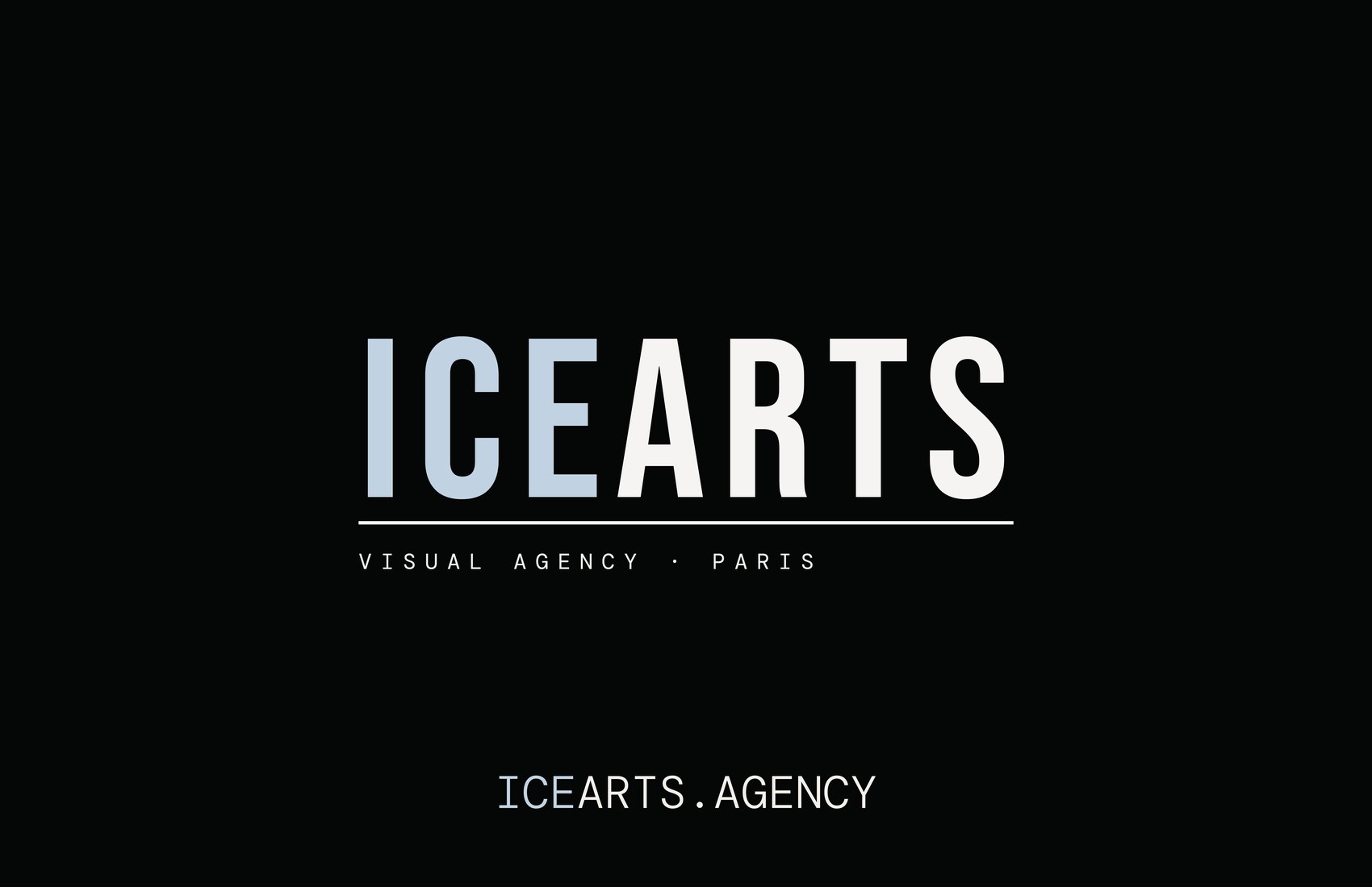 Carte de visite ICE ARTS, recto