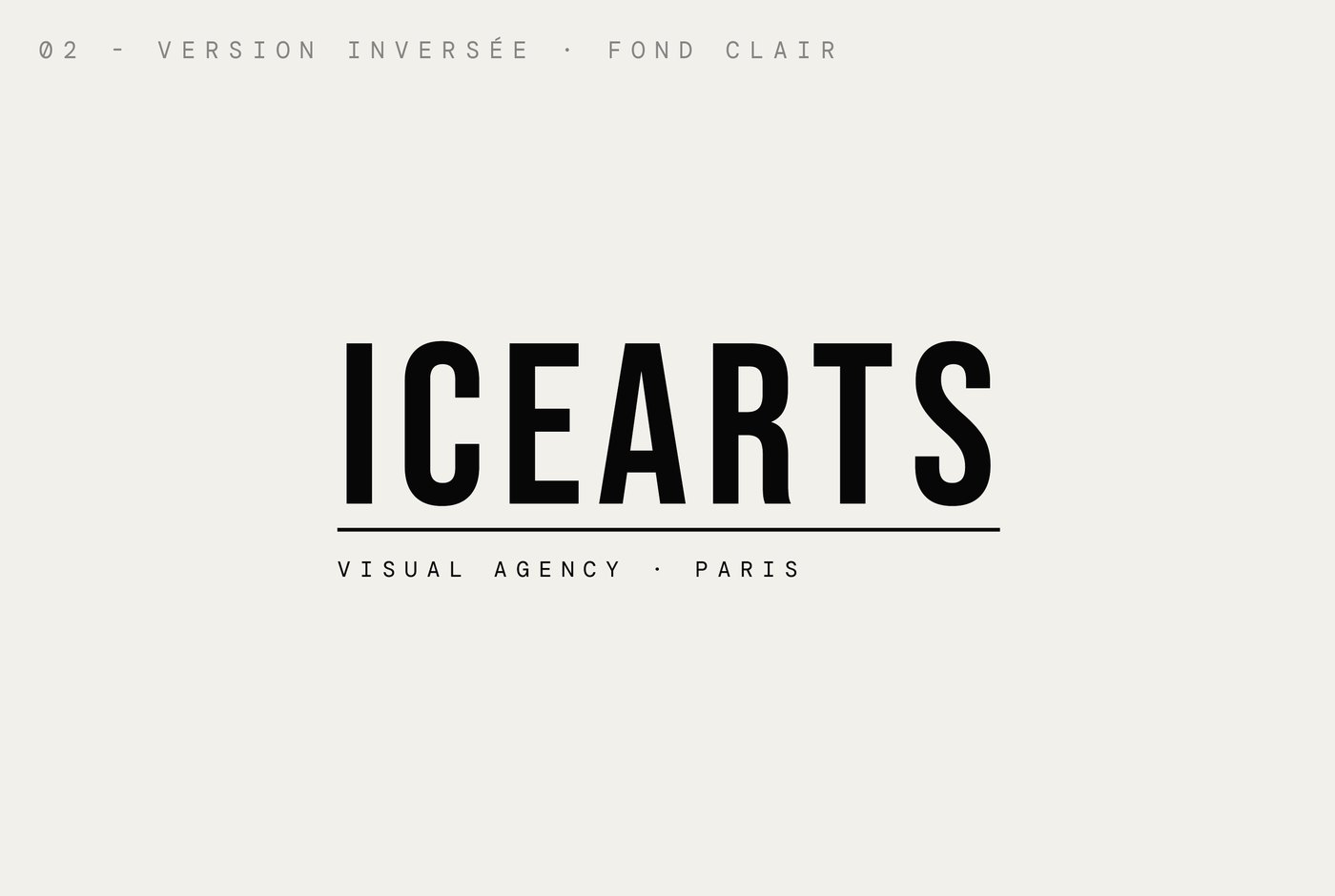 Logo ICE ARTS sur fond clair